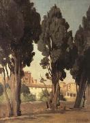 Jean Baptiste Camille  Corot, Villeneuve-les-Avignon (mk11)